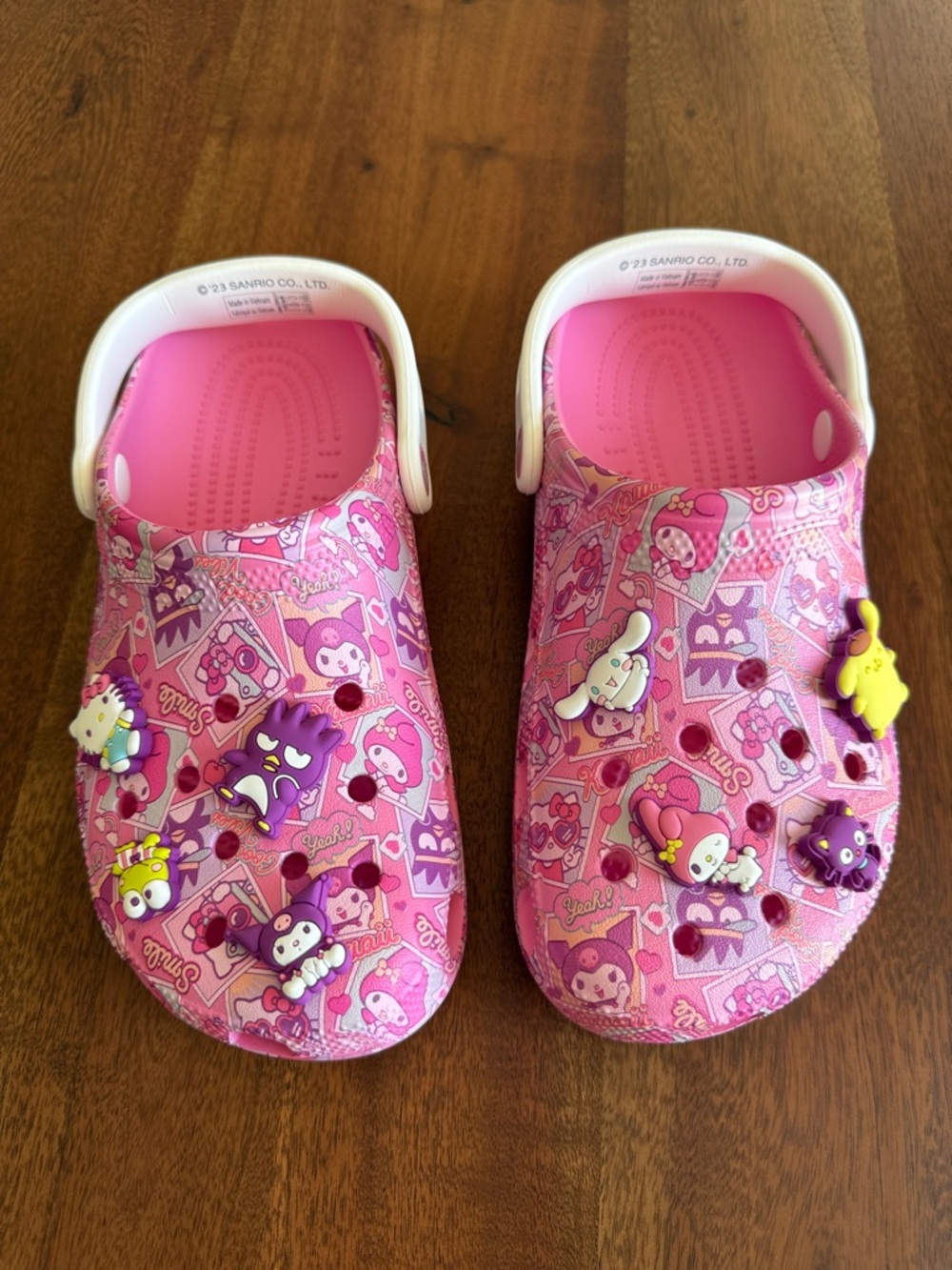 Sanrio Pink Hello Kitty and Friends x Crocs Adult Classic Clog Size M6 W8 - Picture 2 of 15